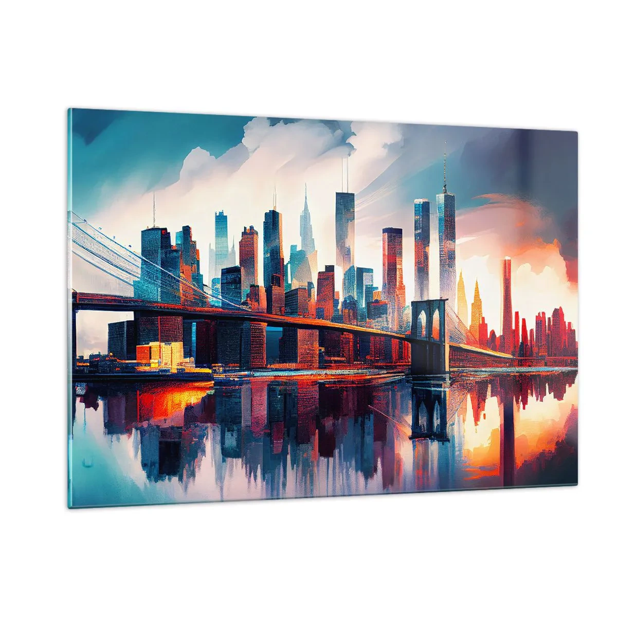 Obraz na skle - Famózny New York - 120x80 cm