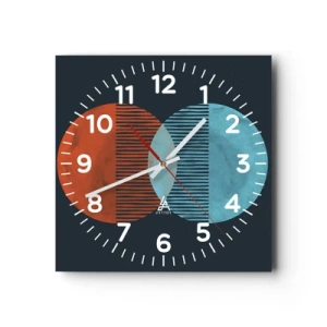 Nástenné hodiny - Astronomická fantázia - 30x30 cm