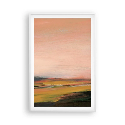 Plagát v bielom ráme - V ružových tónoch - 61x91 cm