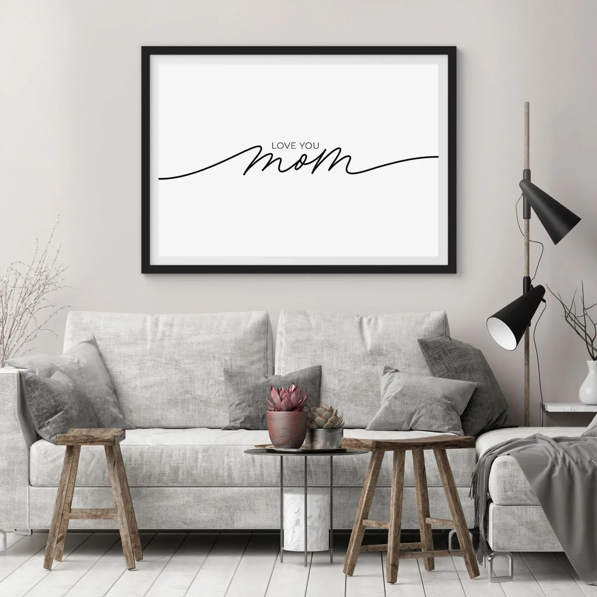 Plagát v čiernom ráme - Veľké dojatie - 70x50 cm