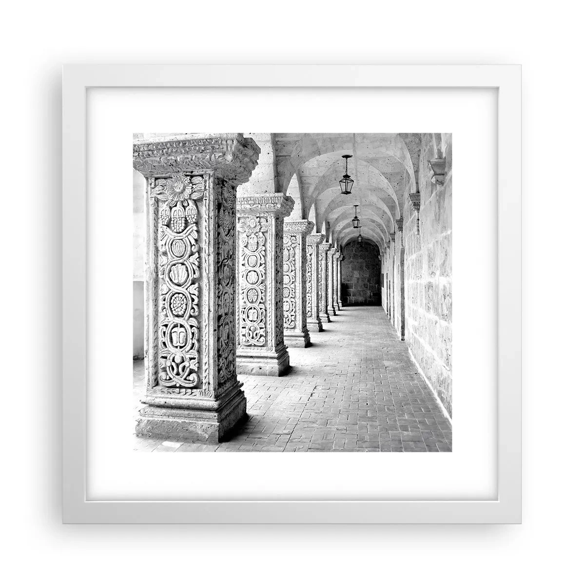 Plagát v bielom ráme - Kam…? - 30x30 cm