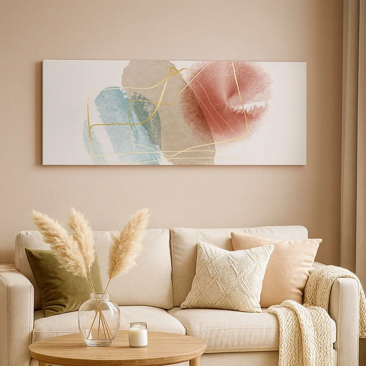 Obraz na plátne - Korálky priestoru - 100x40 cm