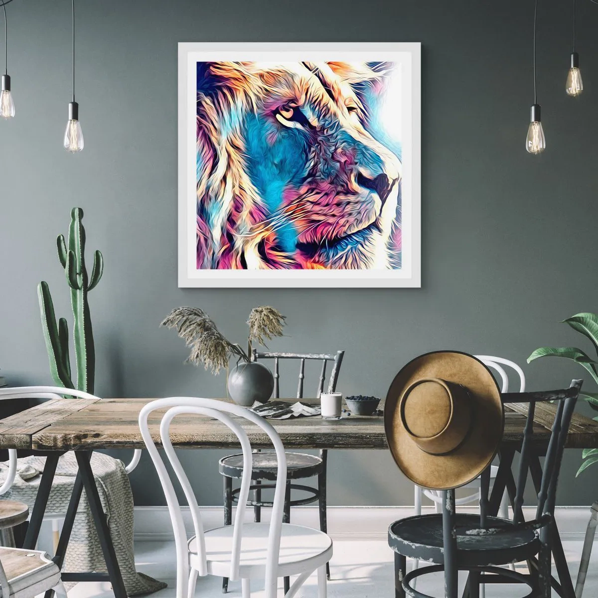 Plagát v bielom ráme - Múdrosť prírody - 50x50 cm