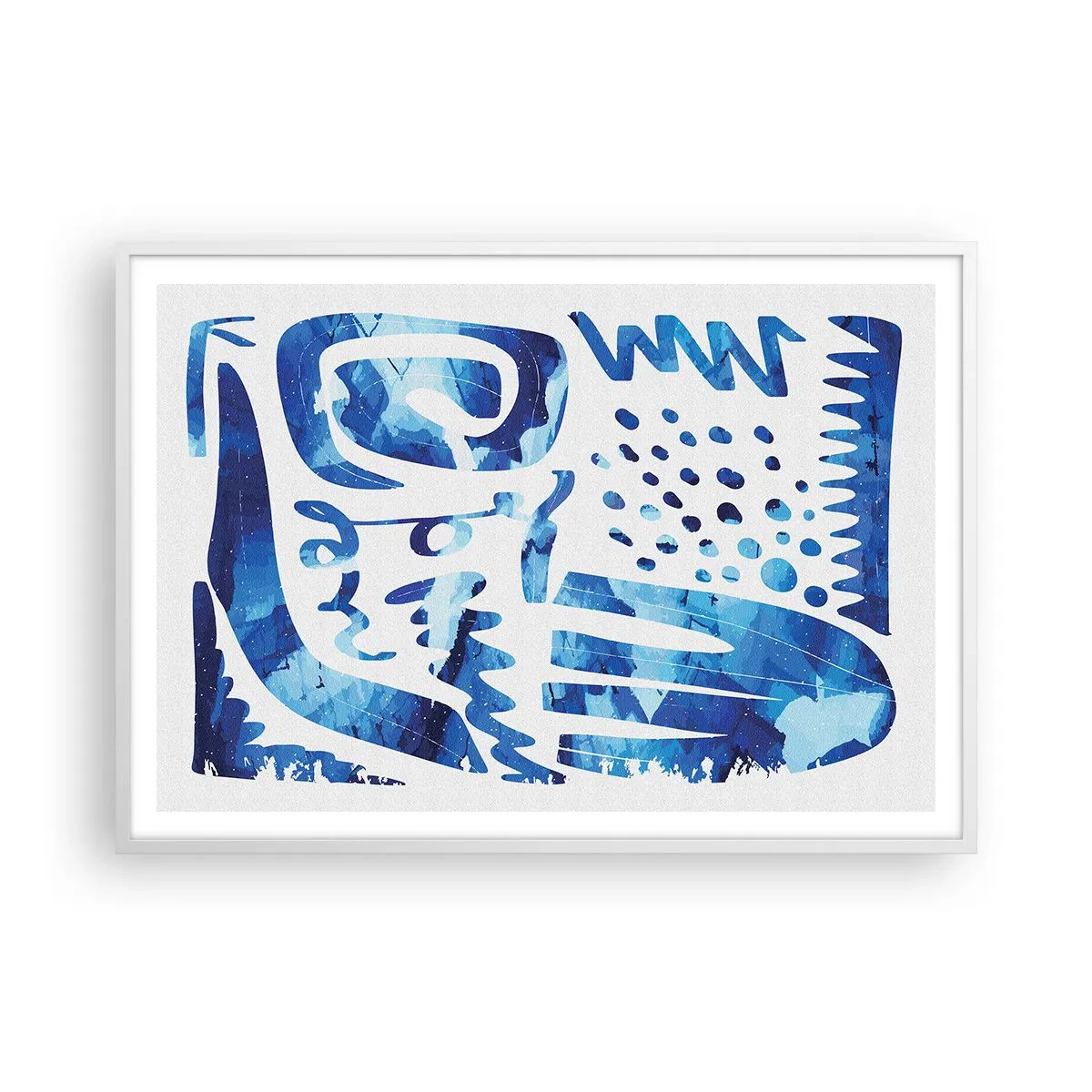 Plagát v bielom ráme - Späť ku koreňom - 100x70 cm