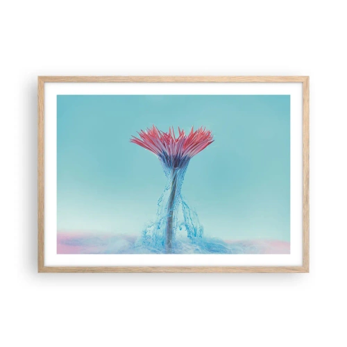 Plagát v ráme zo svetlého duba - V osviežujúcom objatí - 70x50 cm