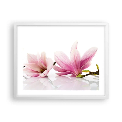 Plagát v bielom ráme - Jemné ako závan jari - 50x40 cm