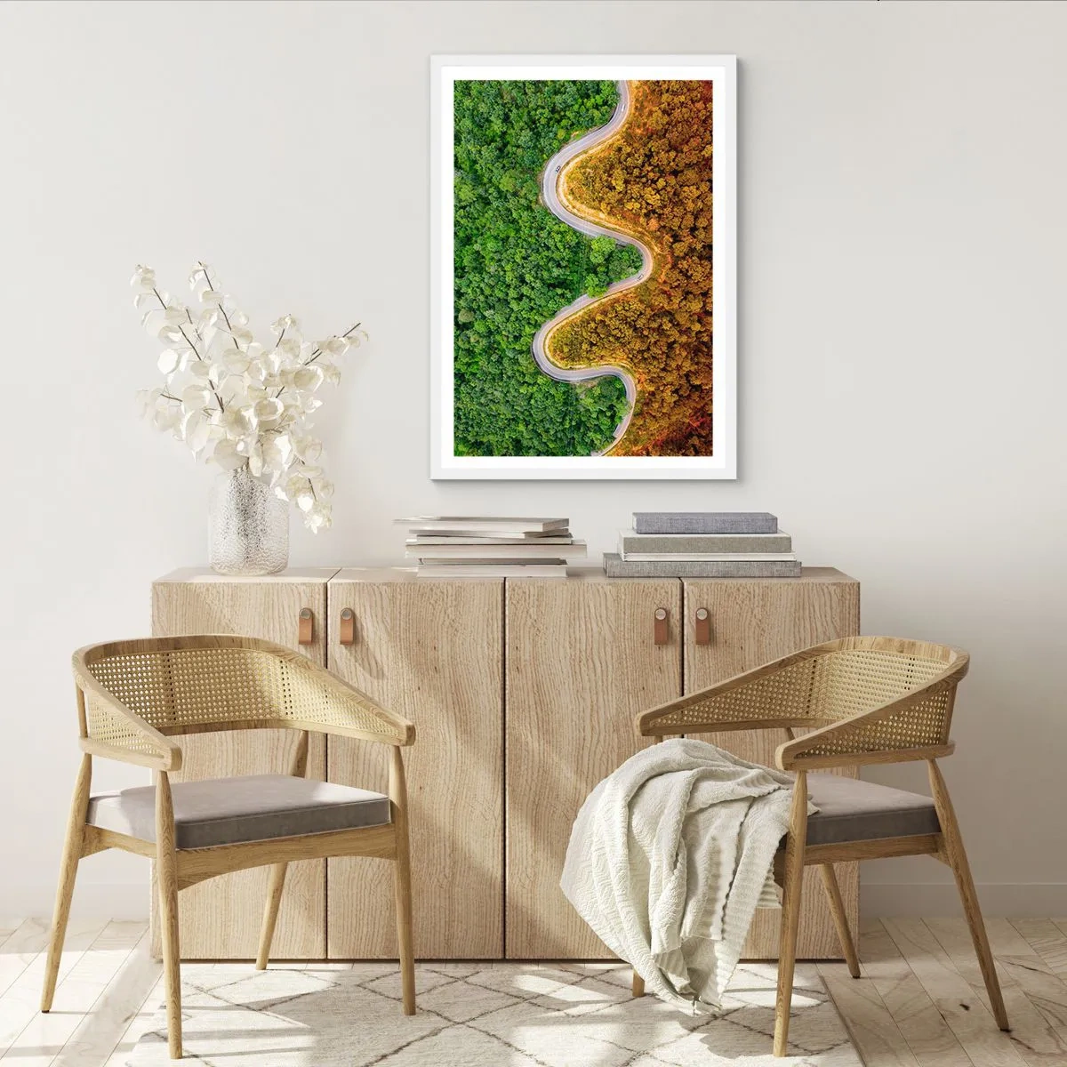 Plagát v bielom ráme - Hranice a prelomy - 70x100 cm