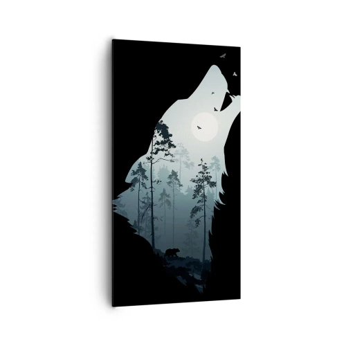 Obraz na plátne - Hlas lesnej noci - 65x120 cm