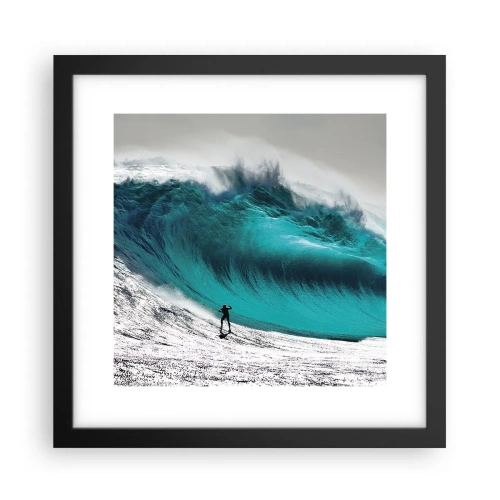 Plagát v čiernom ráme - Výzva prijatá - 30x30 cm