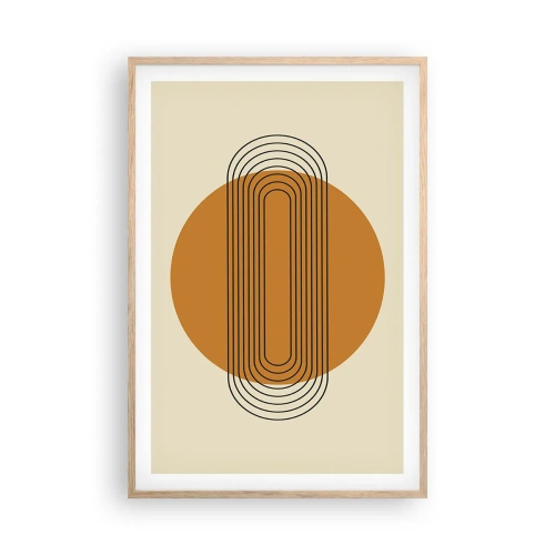 Plagát v ráme zo svetlého duba - Dokonalý plán - 61x91 cm