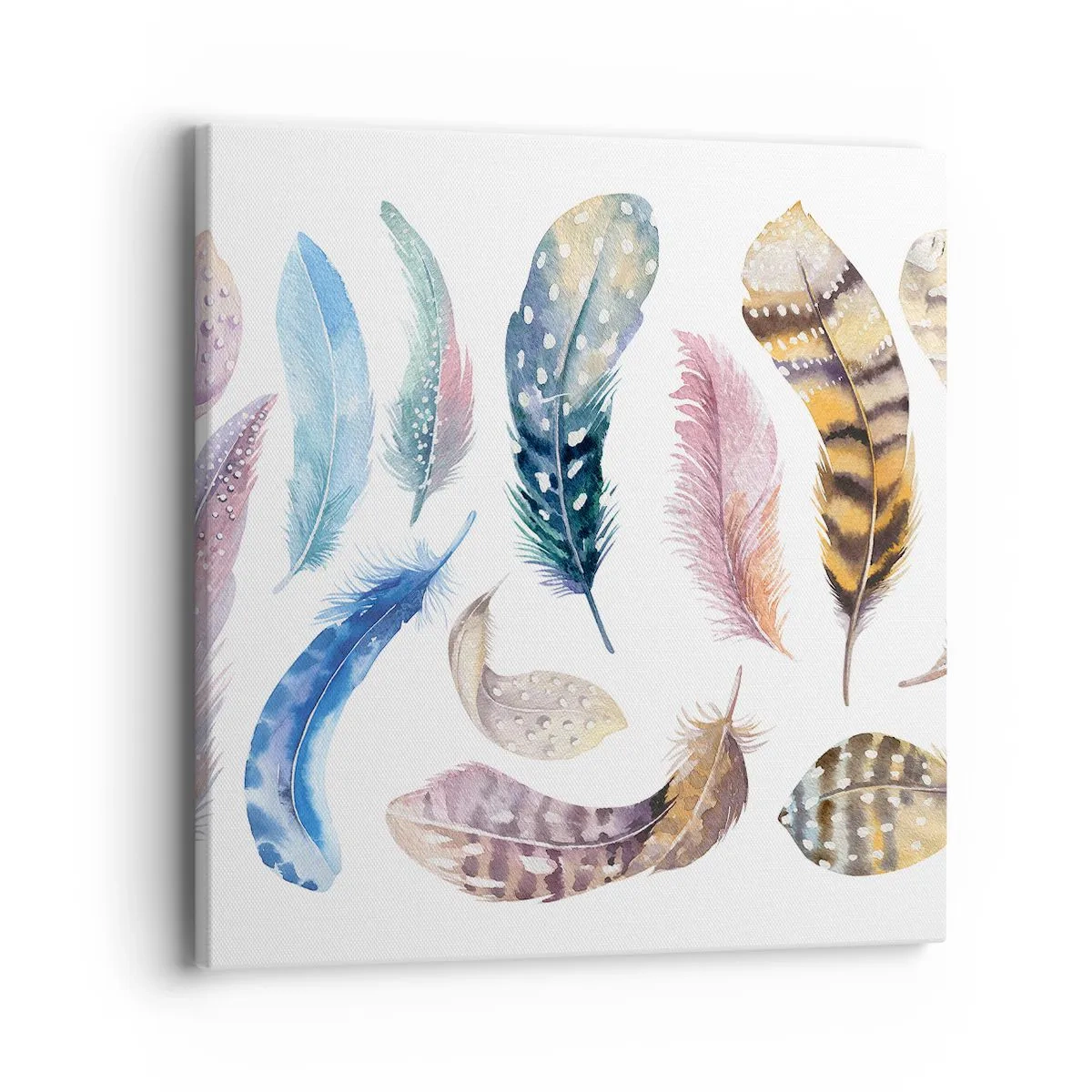 Obraz na plátne - Ľahké, strakaté a viacfarebné - 40x40 cm