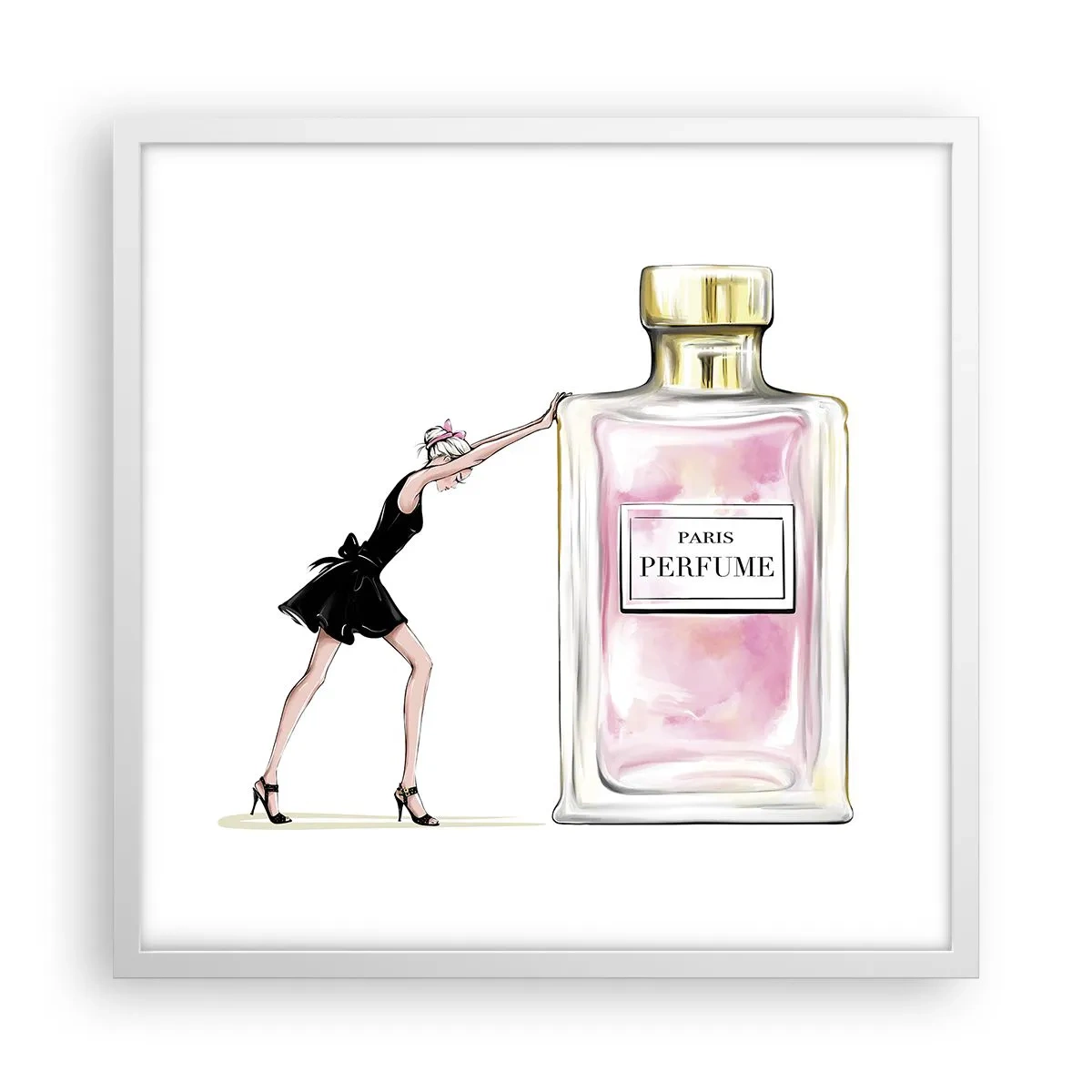 Plagát v bielom ráme - Podstata ženskosti - 50x50 cm