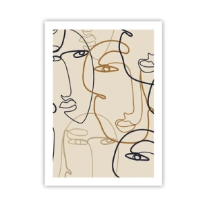 Plagát - Portrét znásobený - 50x70 cm