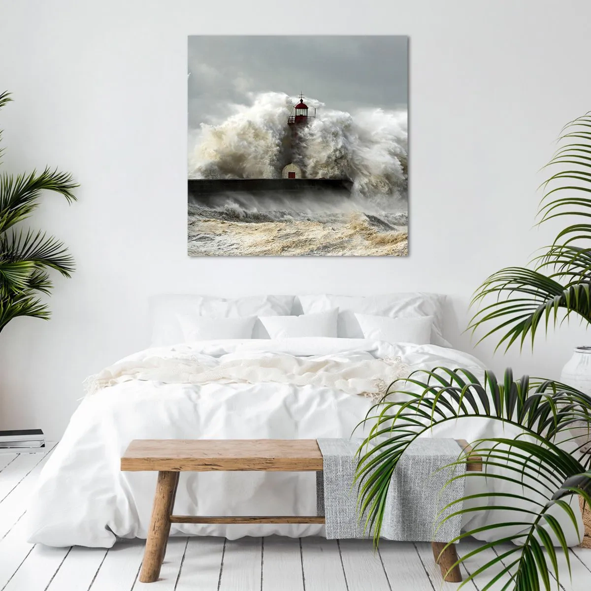 Obraz na plátne - Hnev oceánu - 30x30 cm