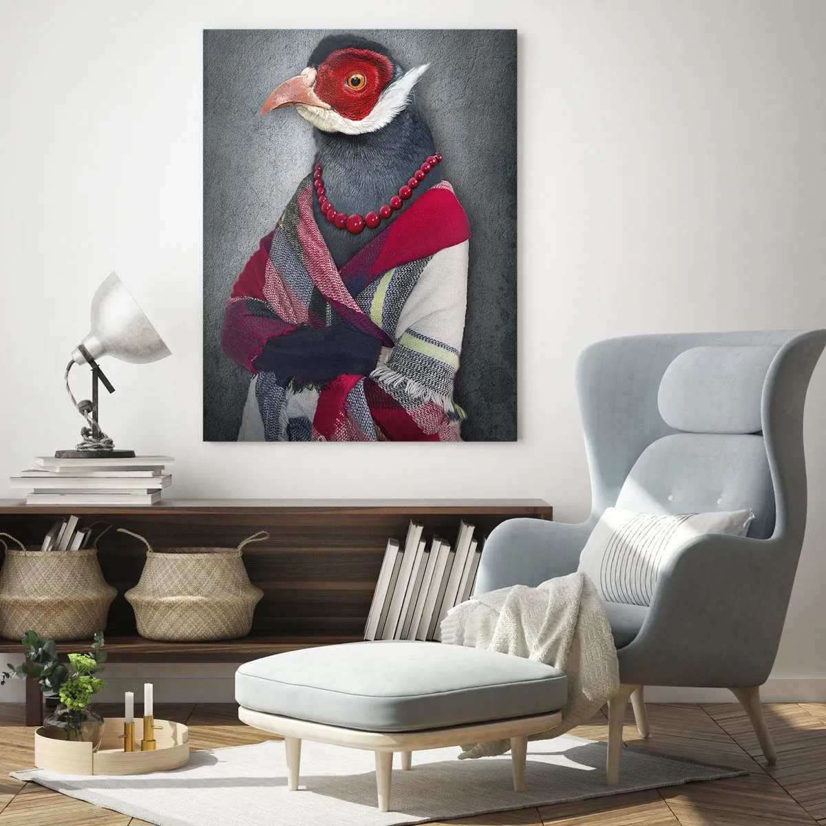 Obraz na skle - Čo tu robím?! - 50x70 cm