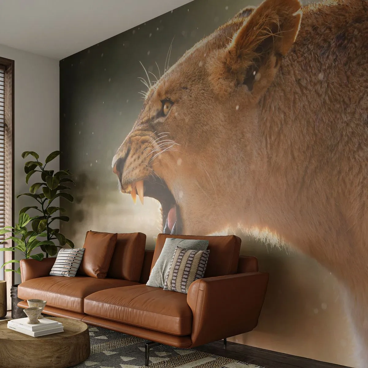 Fototapeta Premium Canvas - Snaž sa nepočúvať - Zvieratá, Lev, Afriky - 500x350 cm