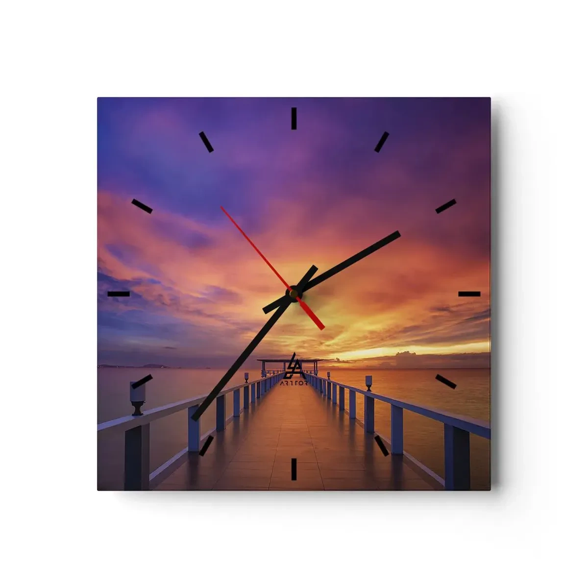 Nástenné hodiny - Bez konca - 40x40 cm