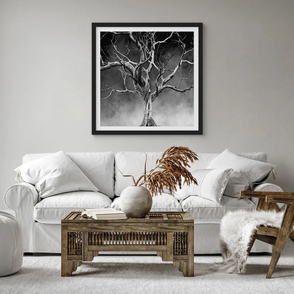 Plagát v čiernom ráme - Pôvodné a sväté - 60x60 cm