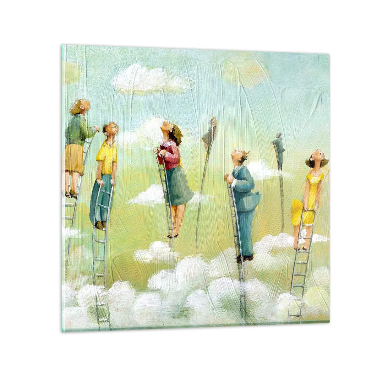 Obraz na skle - Za svojim snom - 40x40 cm