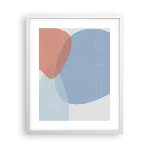 Plagát v bielom ráme - Pastelové vzťahy - 40x50 cm