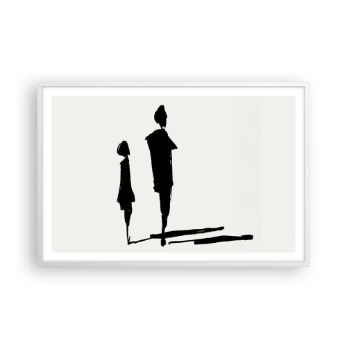 Plagát v bielom ráme - Určite spolu? - 91x61 cm
