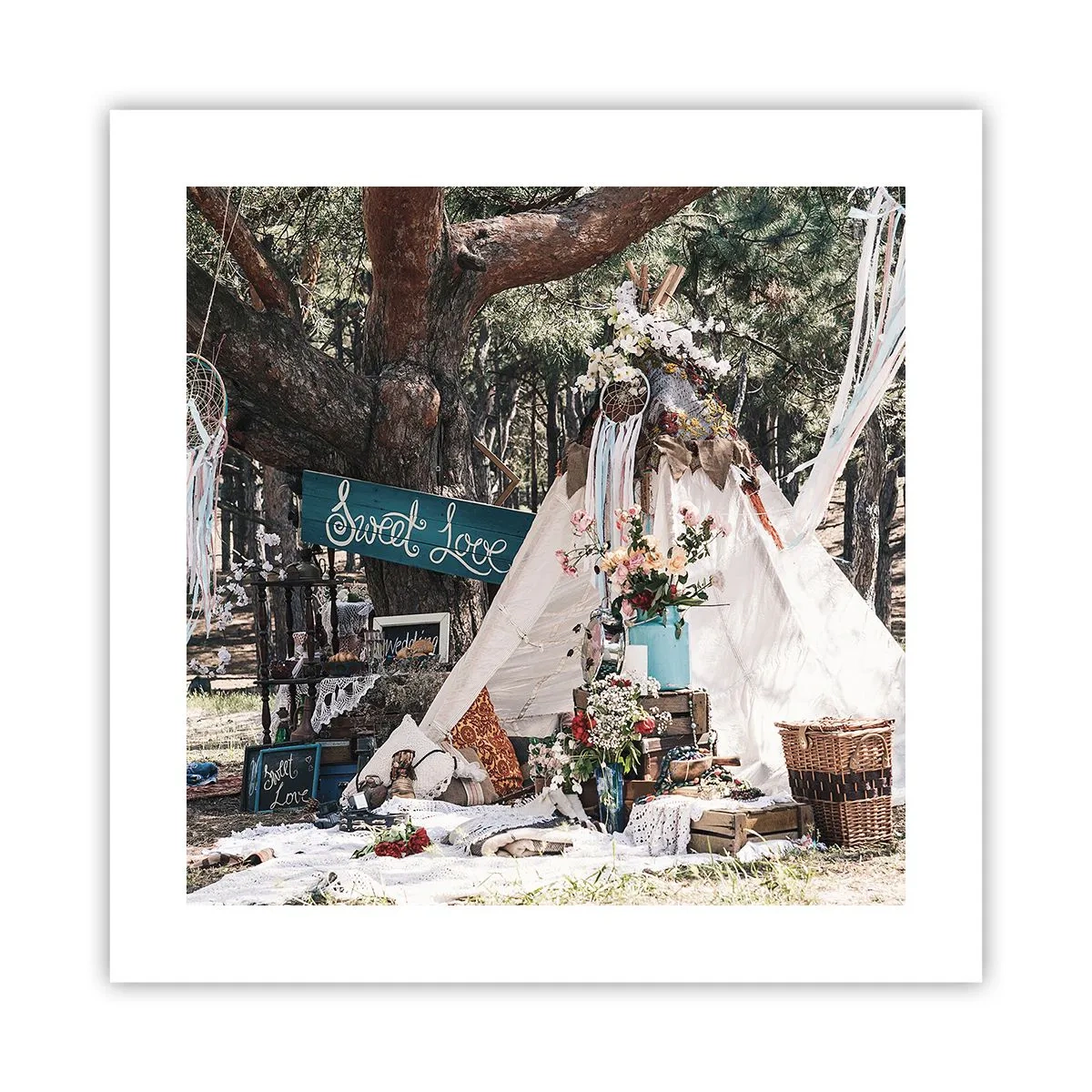 Plagát - Make love… - 40x40 cm