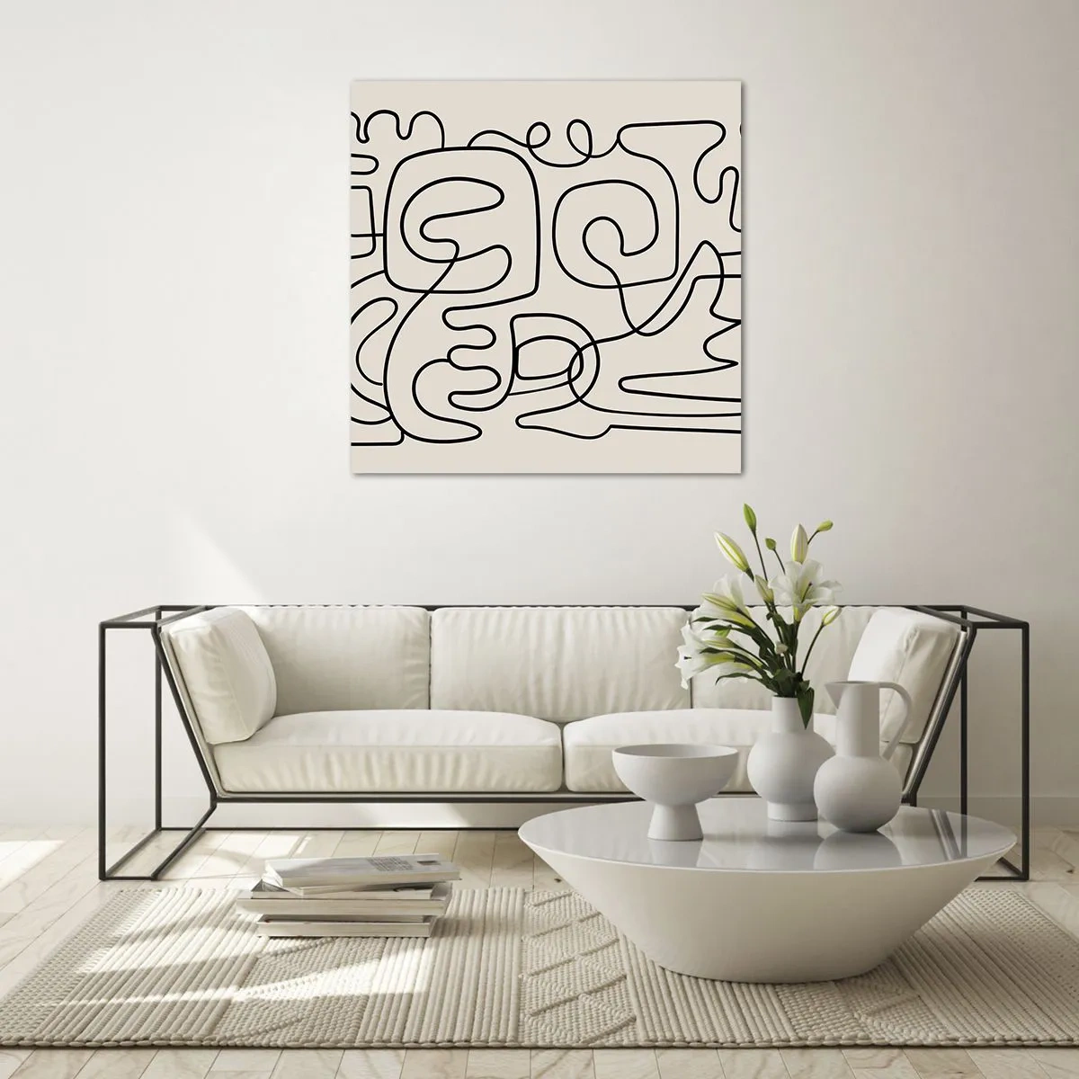 Obraz na skle - Podľa stopy - 60x60 cm