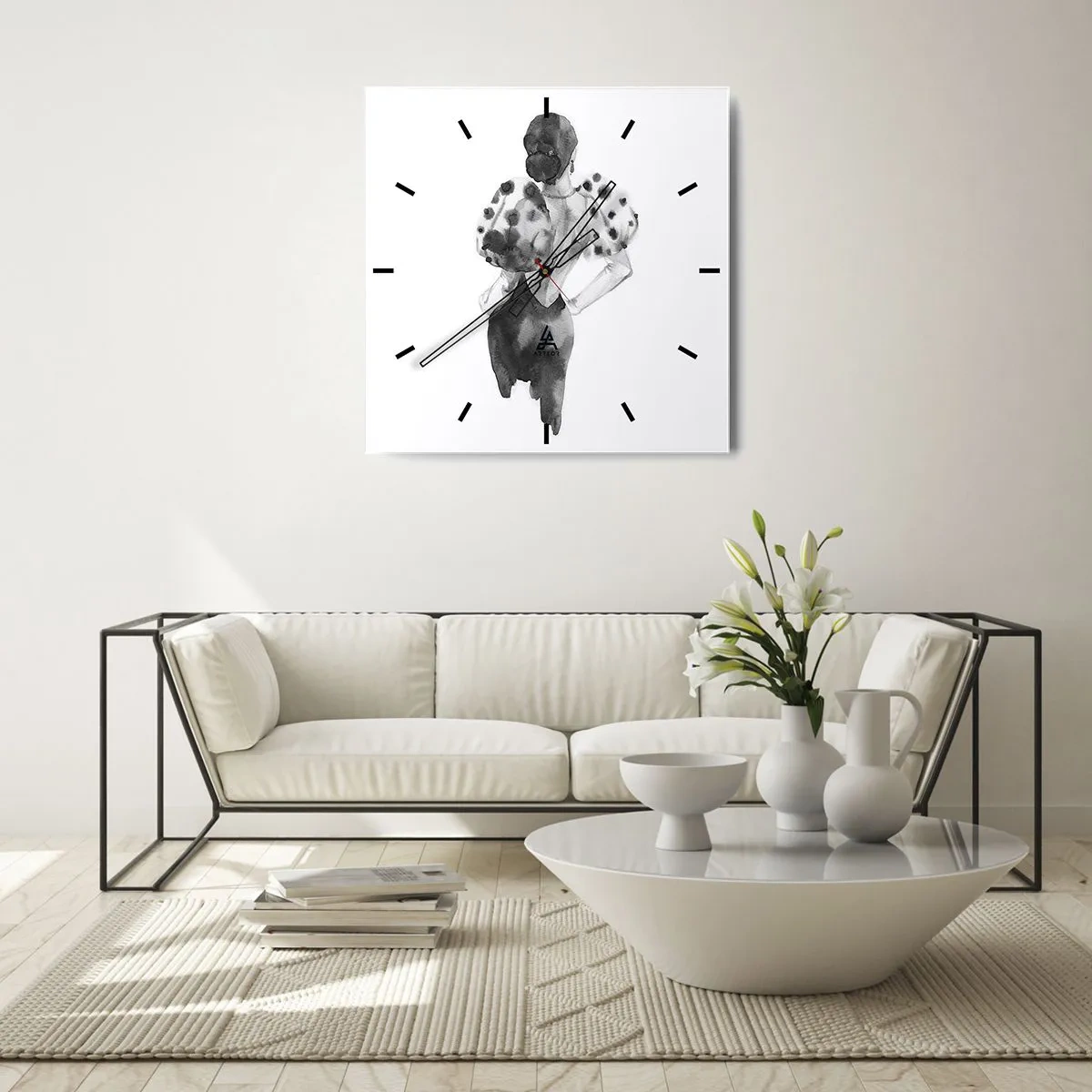 Nástenné hodiny - Prešla hneď vedľa - 30x30 cm