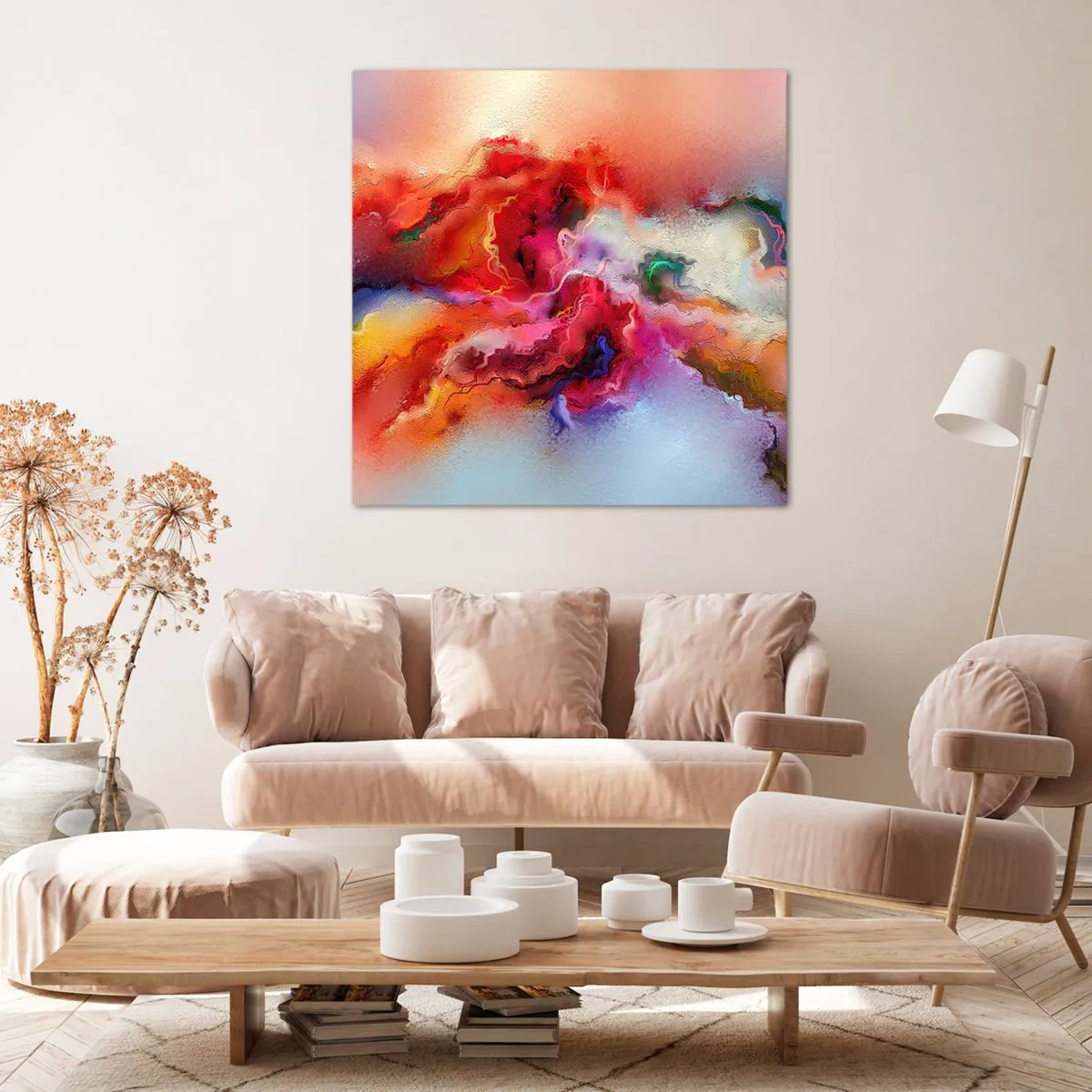 Obraz na plátne - Ako zachytiť sny - dym - 70x70 cm