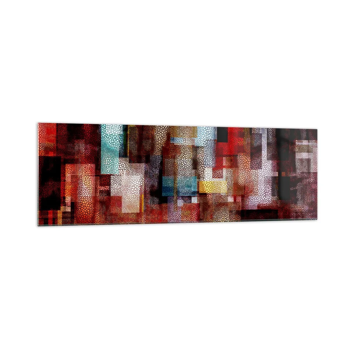 Obraz na skle - Chaos a zmätok - 160x50 cm