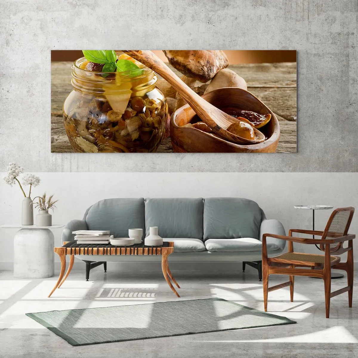 Obraz na skle - Či už čerstvý alebo solený, alebo jesenný… - 140x50 cm