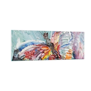 Obraz na skle - Namaľovaný prírodou - 140x50 cm