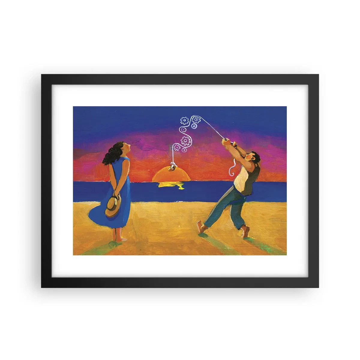 Plagát v čiernom ráme - Viac ako hviezda z neba - 40x30 cm