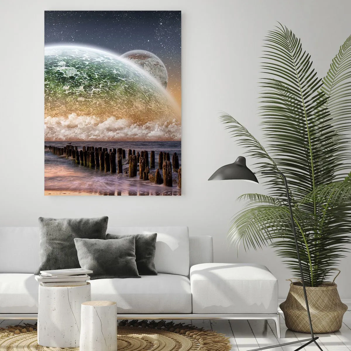 Obraz na skle - A svet sa vynoril z vody - 50x70 cm
