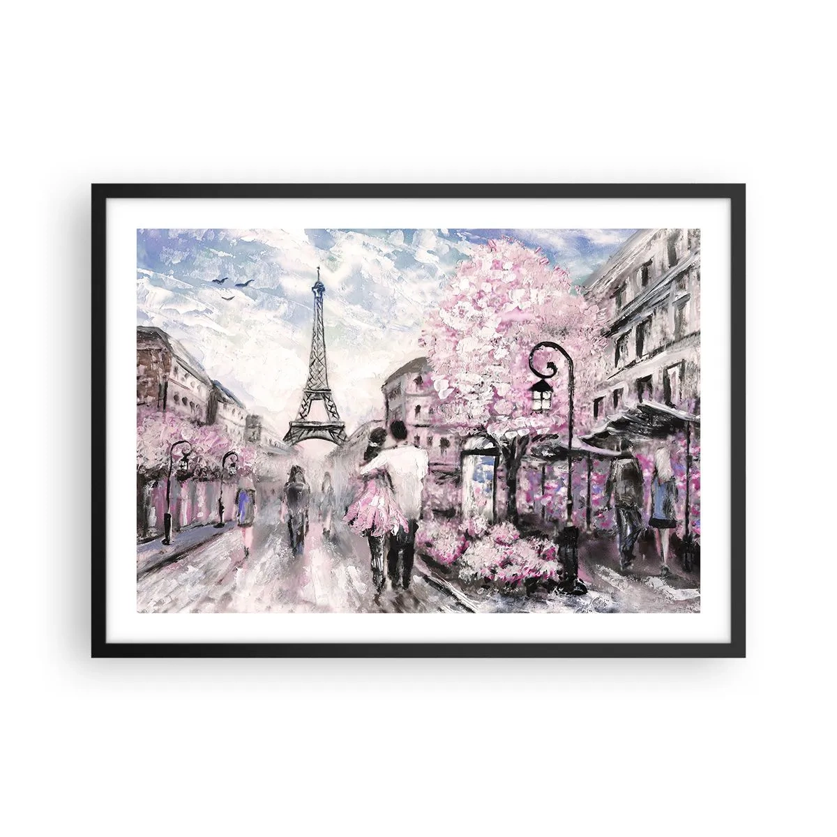 Plagát v čiernom ráme - Keď sa zamilovať, tak len v… - 70x50 cm