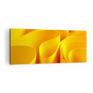 Obraz na plátne - Ako slnečné vlny - 100x40 cm
