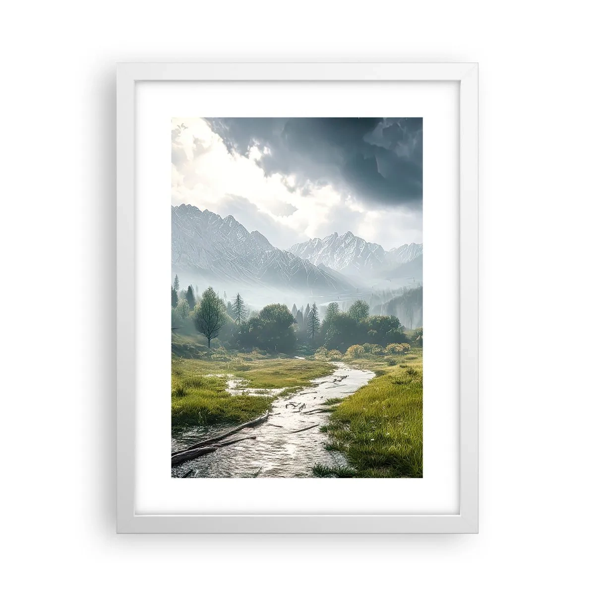 Plagát v bielom ráme - Tam a späť - 30x40 cm