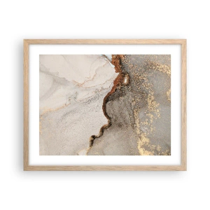 Plagát v ráme zo svetlého duba - Na hranici farieb - 50x40 cm