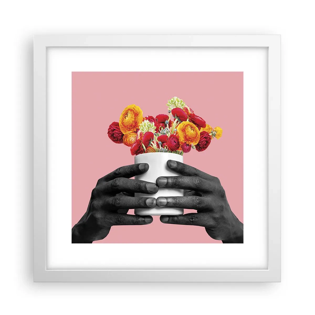 Plagát v bielom ráme - Apoteóza života - 30x30 cm