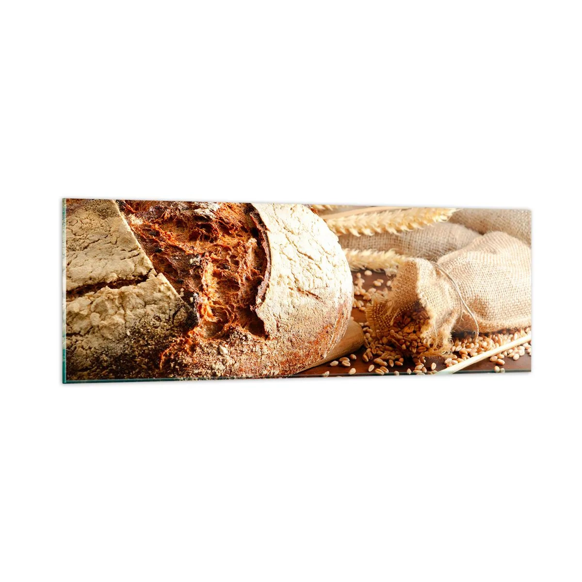 Obraz na skle - Chutný, voňavý, chrumkavý - 90x30 cm
