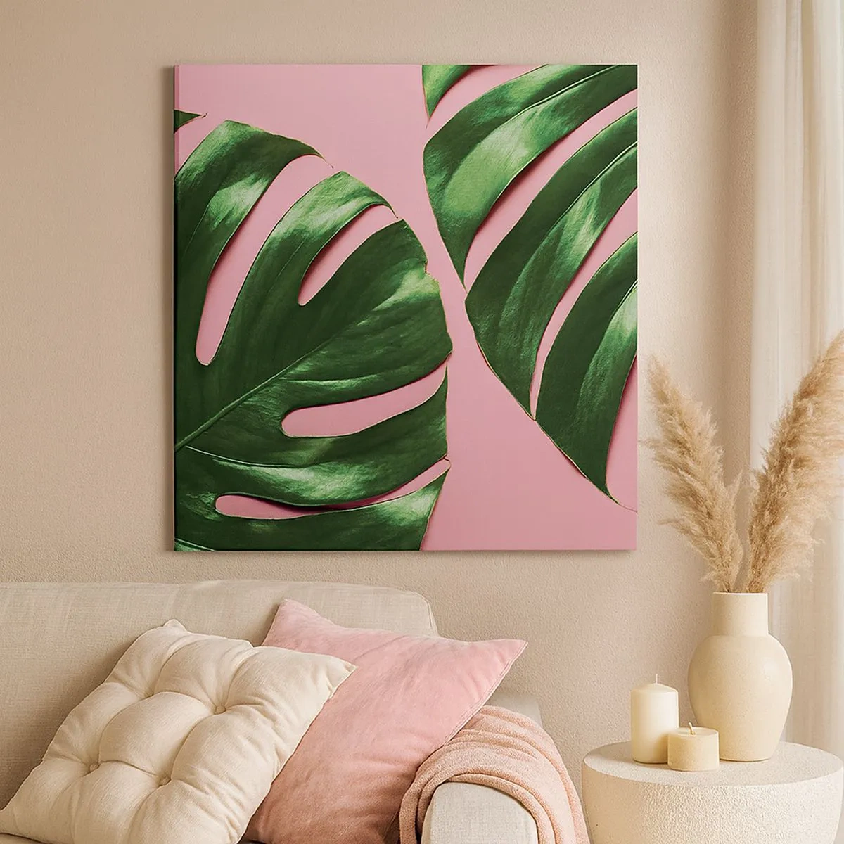 Obraz na plátne - Zelené rendez-vous - 30x30 cm