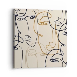 Obraz na plátne - Portrét znásobený - 30x30 cm