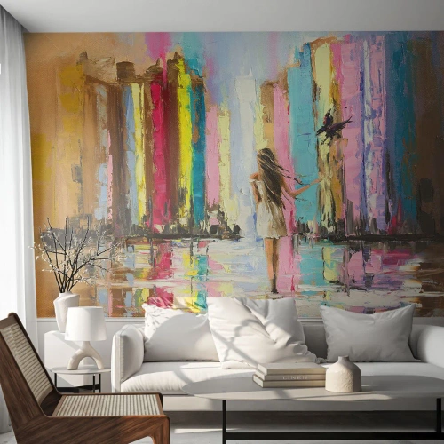 Fototapeta Premium Canvas - Poď so mnou - Abstrakcia, Dievča, Žena - 200x140 cm