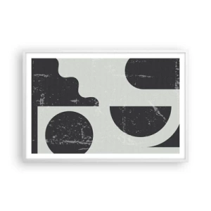 Plagát v bielom ráme - Kompozícia nad a pod - 91x61 cm