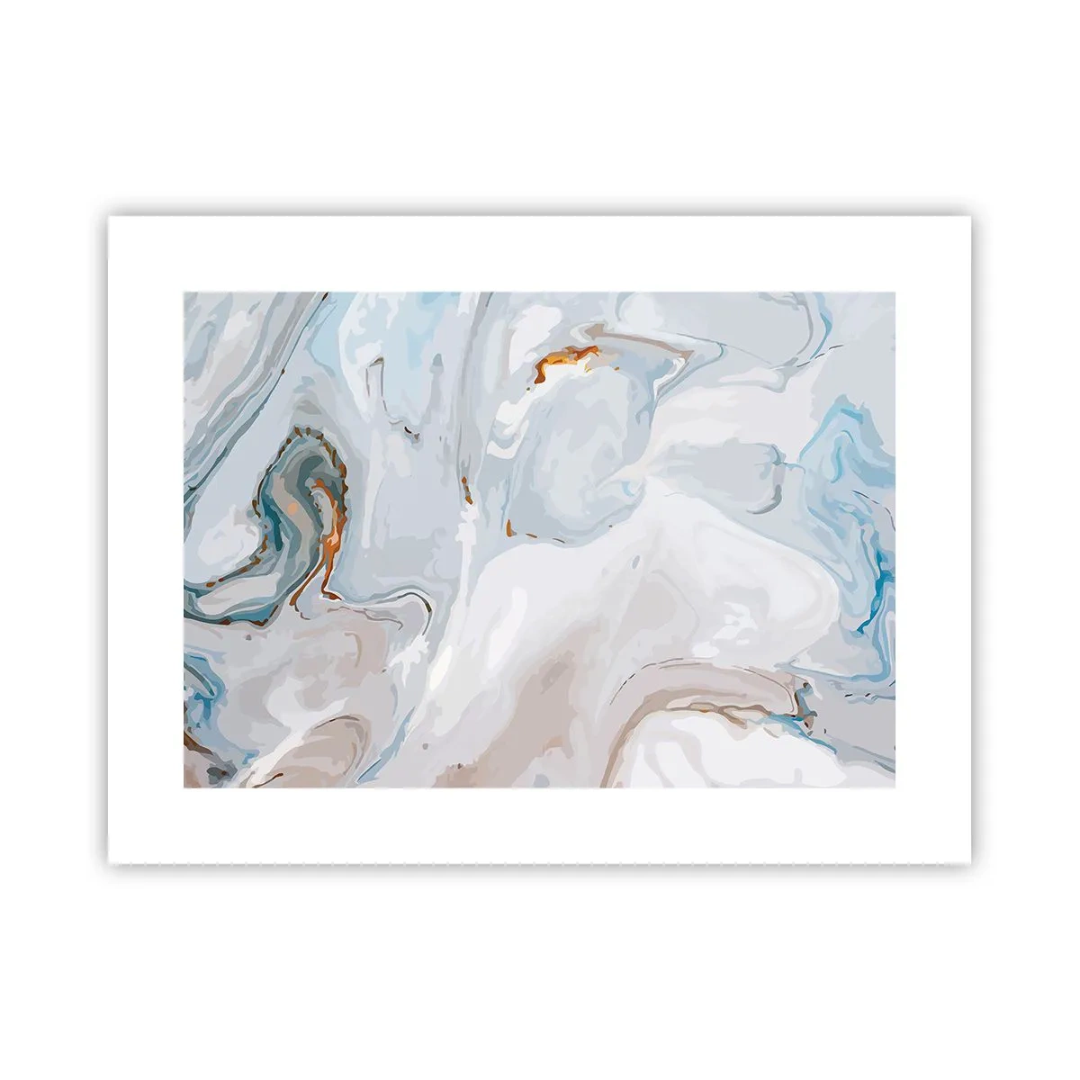 Plagát - Povznesená biela - 40x30 cm