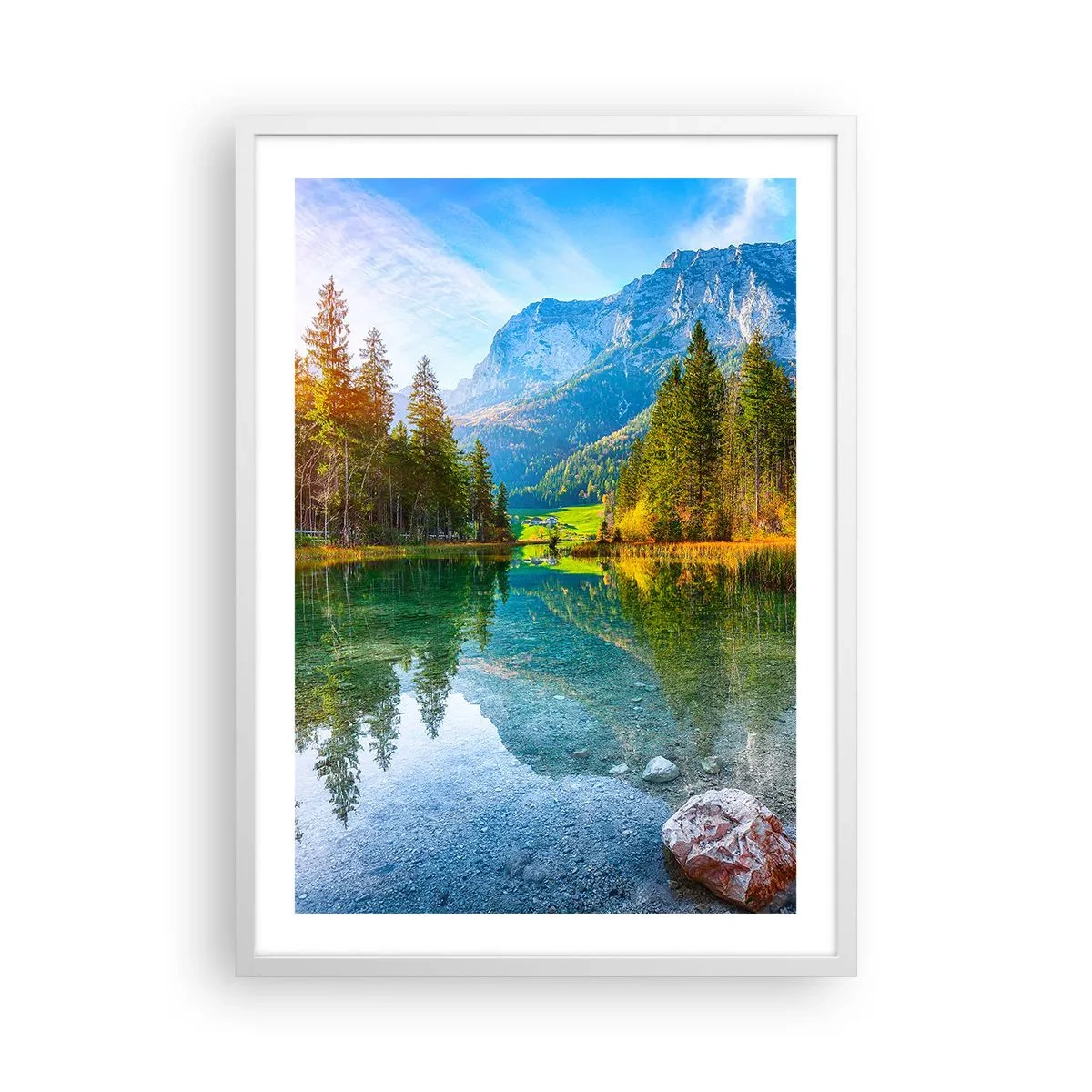 Plagát v bielom ráme - Nežnosť jesene - 50x70 cm