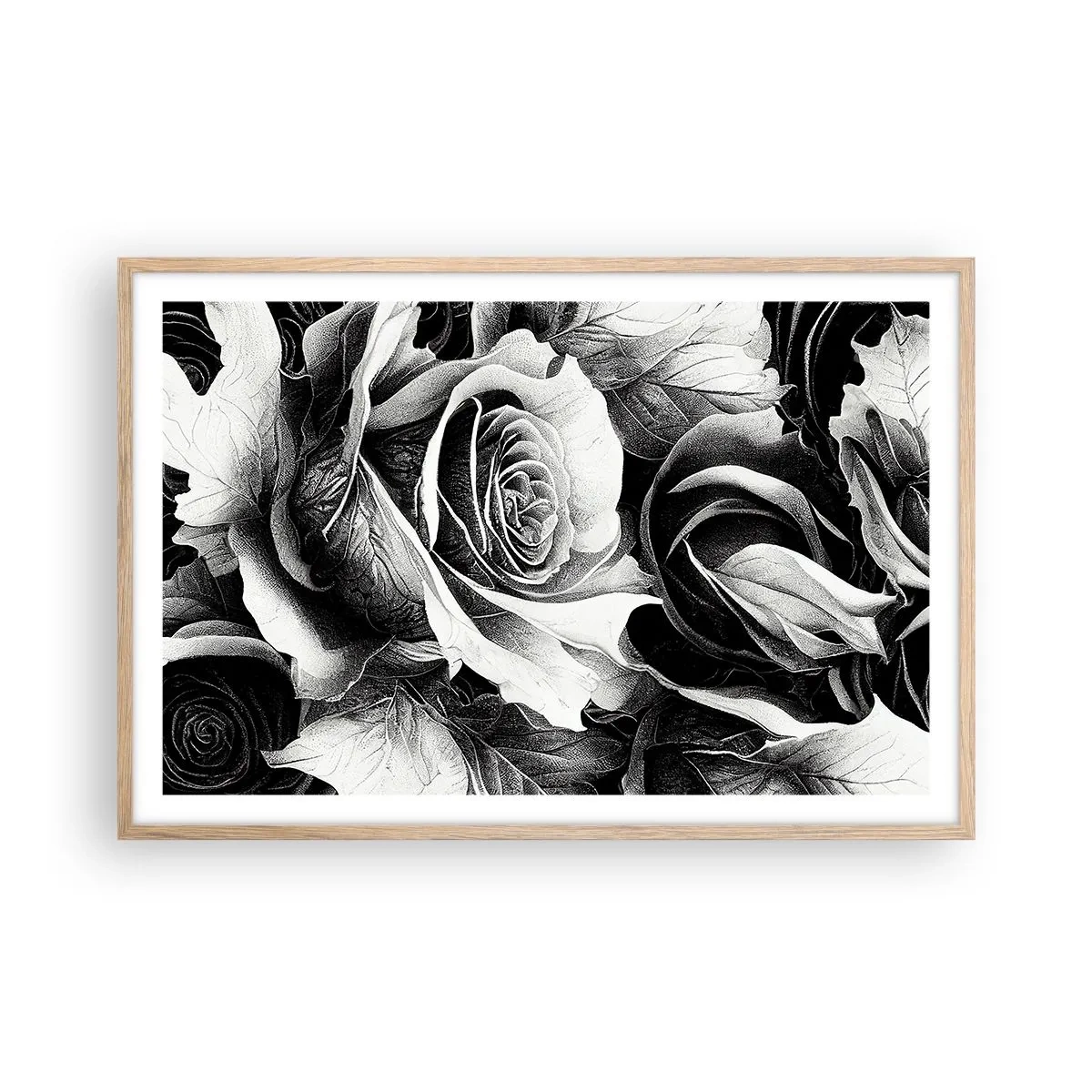 Plagát v ráme zo svetlého duba - Navždy kráľovná - 91x61 cm