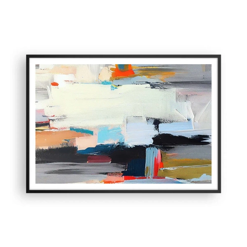 Plagát v čiernom ráme - Nejaký spôsob? - 100x70 cm