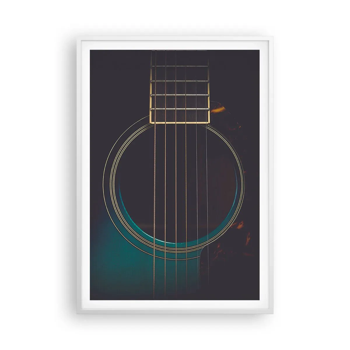 Plagát v bielom ráme - Okamih, než to zaznie - 70x100 cm