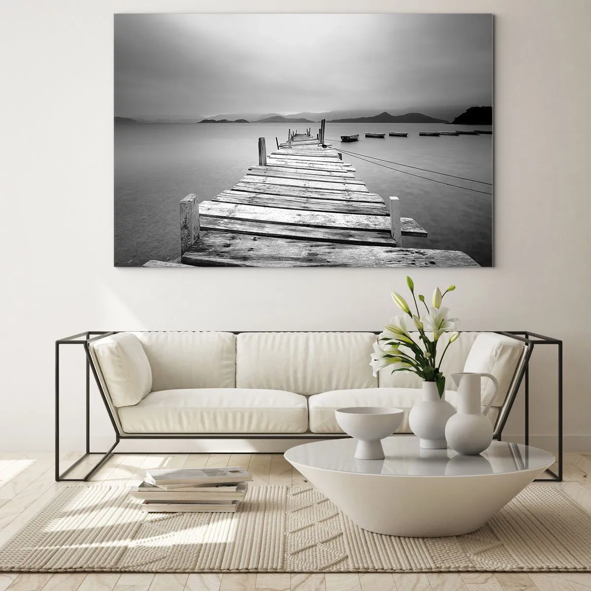 Obraz na skle - Za horami, za morom  - 120x80 cm